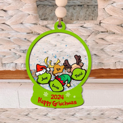 Personalize Your Christmas Tree With Our Customized Ornaments Featuring Your Family Name