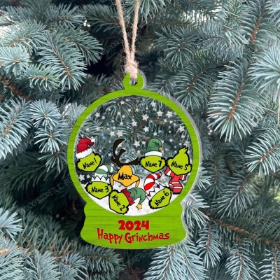 Personalize Your Christmas Tree With Our Customized Ornaments Featuring Your Family Name